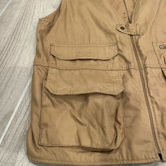 HQ Issue Canvas Zip Concealment Vest Tactical Khaki Size XXL - Picture 5 of 10
